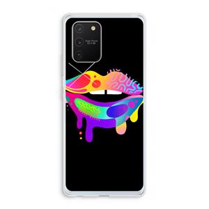 CaseCompany Lip Palette: Samsung Galaxy S10 Lite Transparant Hoesje