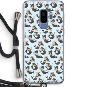 CaseCompany Zeemeermin: Samsung Galaxy S9 Plus Transparant Hoesje met koord