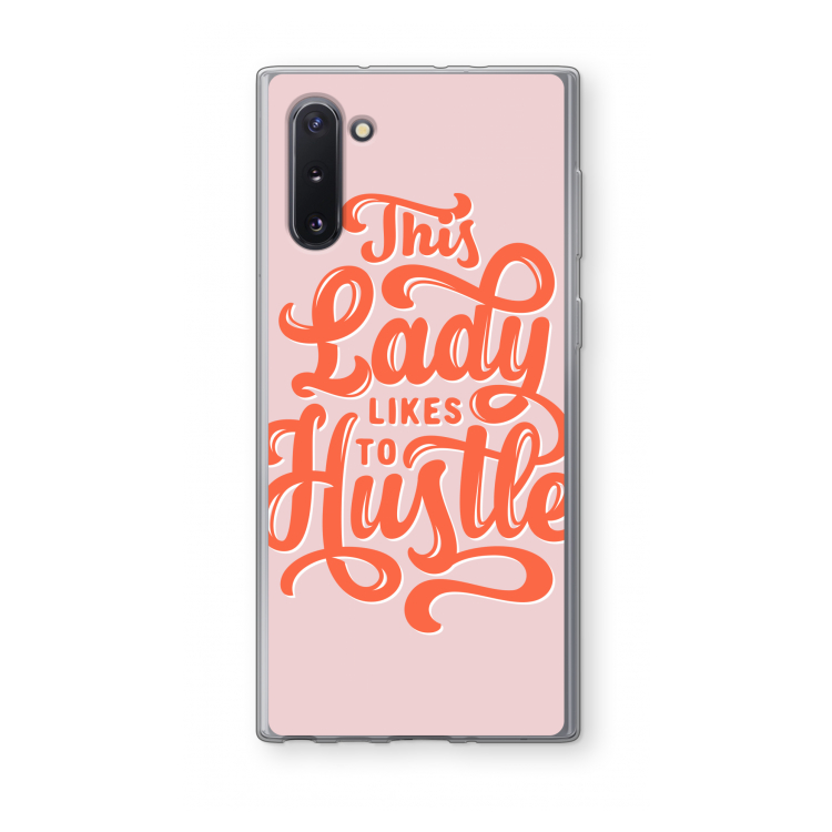 CaseCompany Hustle Lady: Samsung Galaxy Note 10 Transparant Hoesje