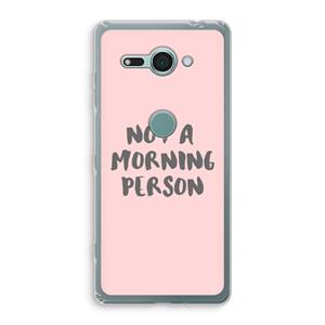 CaseCompany Morning person: Sony Xperia XZ2 Compact Transparant Hoesje