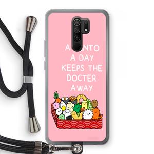 CaseCompany Bento a day: Xiaomi Redmi 9 Transparant Hoesje met koord