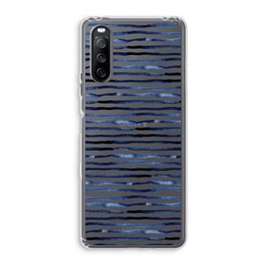 CaseCompany Verrassende lijnen: Sony Xperia 10 III Transparant Hoesje