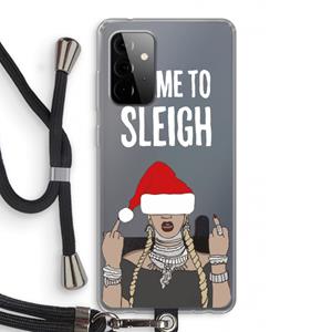 CaseCompany Came To Sleigh: Samsung Galaxy A72 5G Transparant Hoesje met koord