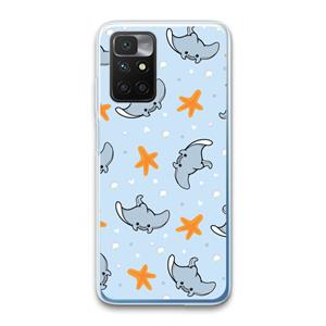 CaseCompany Manta: Xiaomi Redmi 10 Transparant Hoesje