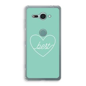 CaseCompany Best heart pastel: Sony Xperia XZ2 Compact Transparant Hoesje