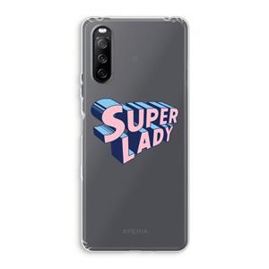 CaseCompany Superlady: Sony Xperia 10 III Transparant Hoesje