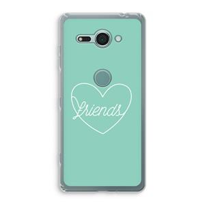 CaseCompany Friends heart pastel: Sony Xperia XZ2 Compact Transparant Hoesje