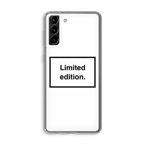 CaseCompany Limited edition: Samsung Galaxy S21 Plus Transparant Hoesje