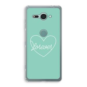 CaseCompany Forever heart pastel: Sony Xperia XZ2 Compact Transparant Hoesje