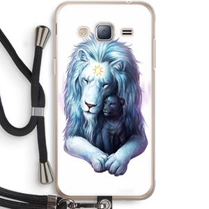 CaseCompany Child Of Light: Samsung Galaxy J3 (2016) Transparant Hoesje met koord