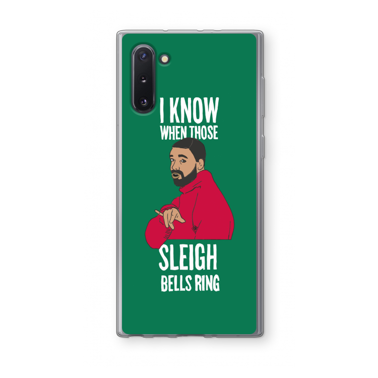 CaseCompany Sleigh Bells Ring: Samsung Galaxy Note 10 Transparant Hoesje