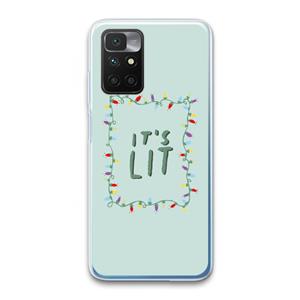 CaseCompany It's Lit: Xiaomi Redmi 10 Transparant Hoesje