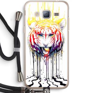 CaseCompany Fading: Samsung Galaxy J3 (2016) Transparant Hoesje met koord