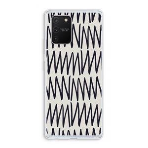CaseCompany Marrakech Zigzag: Samsung Galaxy S10 Lite Transparant Hoesje