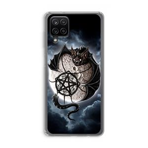CaseCompany Volle maan: Samsung Galaxy A12 Transparant Hoesje