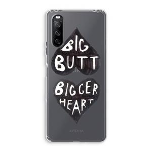 CaseCompany Big butt bigger heart: Sony Xperia 10 III Transparant Hoesje