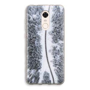 CaseCompany Snøfall: Xiaomi Redmi 5 Transparant Hoesje
