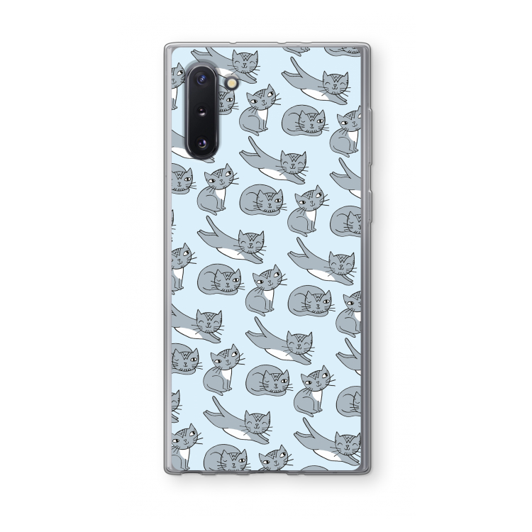 CaseCompany Poezen: Samsung Galaxy Note 10 Transparant Hoesje