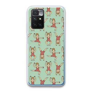 CaseCompany Gymboys: Xiaomi Redmi 10 Transparant Hoesje