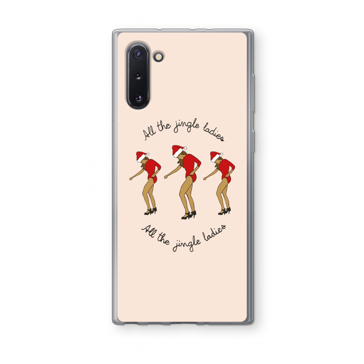 CaseCompany Jingle Ladies: Samsung Galaxy Note 10 Transparant Hoesje