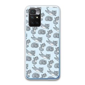 CaseCompany Poezen: Xiaomi Redmi 10 Transparant Hoesje