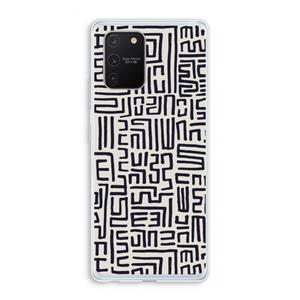 CaseCompany Moroccan Print: Samsung Galaxy S10 Lite Transparant Hoesje