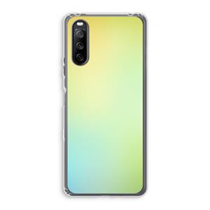 CaseCompany Minty mist pastel: Sony Xperia 10 III Transparant Hoesje