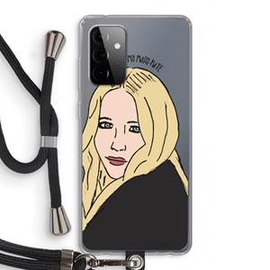 CaseCompany Mary Kate: Samsung Galaxy A72 5G Transparant Hoesje met koord