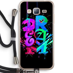 CaseCompany Dream: Samsung Galaxy J3 (2016) Transparant Hoesje met koord