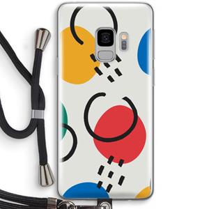 CaseCompany Illustratieve pop 3: Samsung Galaxy S9 Transparant Hoesje met koord