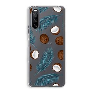CaseCompany Kokosnoot roze: Sony Xperia 10 III Transparant Hoesje