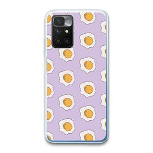 CaseCompany Bacon to my eggs #1: Xiaomi Redmi 10 Transparant Hoesje