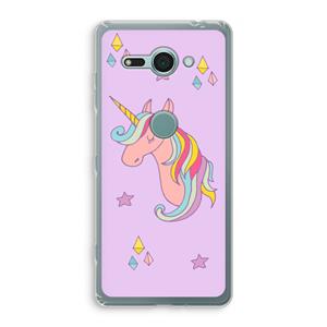 CaseCompany Roze eenhoorn: Sony Xperia XZ2 Compact Transparant Hoesje