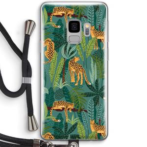 CaseCompany Luipaard 2: Samsung Galaxy S9 Transparant Hoesje met koord