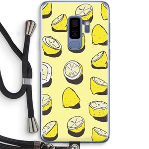 CaseCompany When Life Gives You Lemons...: Samsung Galaxy S9 Plus Transparant Hoesje met koord