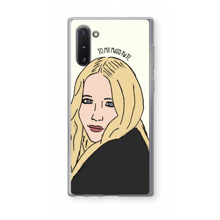 CaseCompany Mary Kate: Samsung Galaxy Note 10 Transparant Hoesje