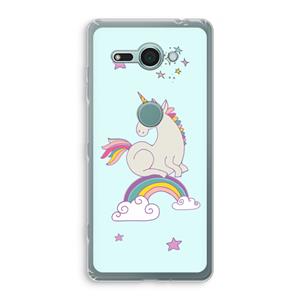 CaseCompany Regenboog eenhoorn: Sony Xperia XZ2 Compact Transparant Hoesje