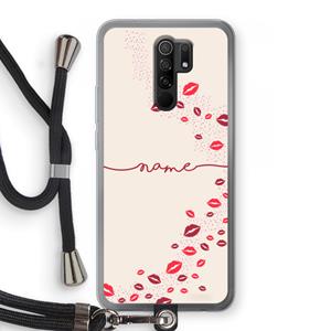 CaseCompany Kusjes: Xiaomi Redmi 9 Transparant Hoesje met koord