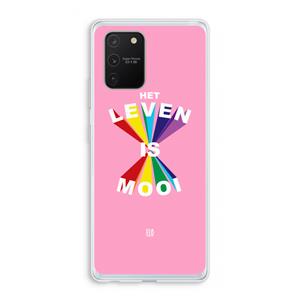 CaseCompany Het Leven Is Mooi: Samsung Galaxy S10 Lite Transparant Hoesje