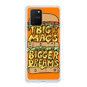 CaseCompany Big Macs Bigger Dreams: Samsung Galaxy S10 Lite Transparant Hoesje