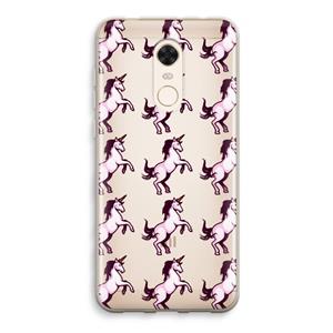 CaseCompany Musketon Unicorn: Xiaomi Redmi 5 Transparant Hoesje