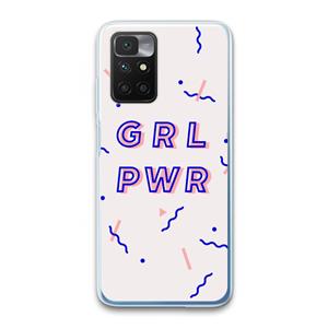 CaseCompany GRL PWR: Xiaomi Redmi 10 Transparant Hoesje