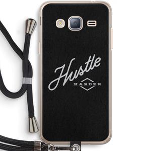 CaseCompany Hustle: Samsung Galaxy J3 (2016) Transparant Hoesje met koord