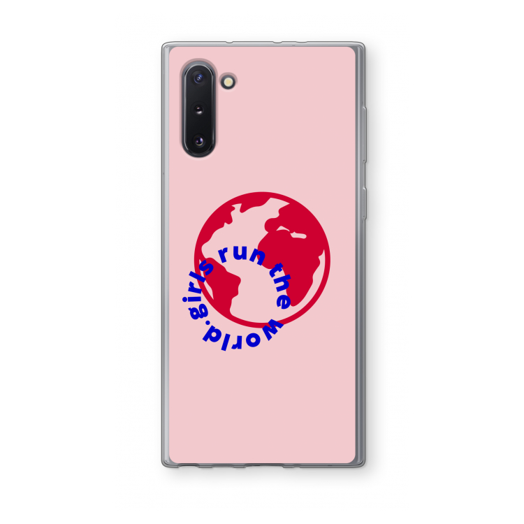 CaseCompany Run The World: Samsung Galaxy Note 10 Transparant Hoesje