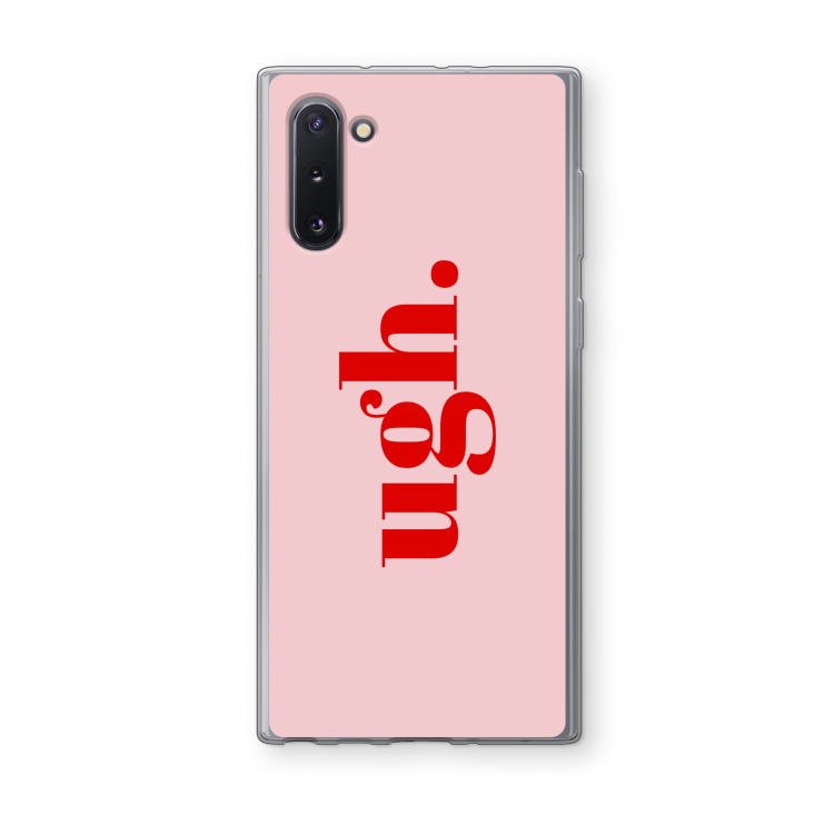 CaseCompany Ugh: Samsung Galaxy Note 10 Transparant Hoesje