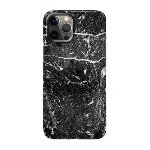 CaseCompany Zwart marmer: Volledig geprint iPhone 12 Pro Max Hoesje