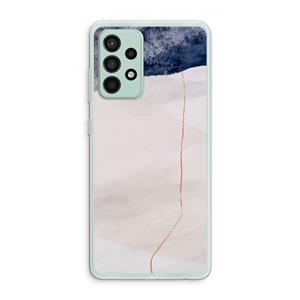 CaseCompany Stone White: Samsung Galaxy A52s 5G Transparant Hoesje