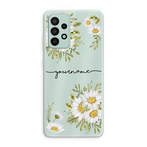 CaseCompany Daisies: Samsung Galaxy A52s 5G Transparant Hoesje