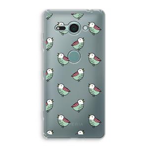 CaseCompany Vogeltjes: Sony Xperia XZ2 Compact Transparant Hoesje