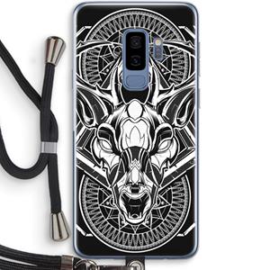 CaseCompany Oh Deer: Samsung Galaxy S9 Plus Transparant Hoesje met koord